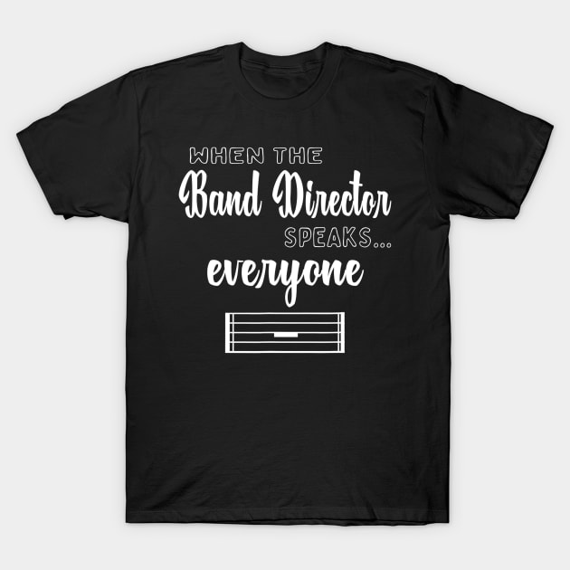 Funny Band Director Shirt Music Teacher Gifts Appreciation T-Shirt by nellieuyangela